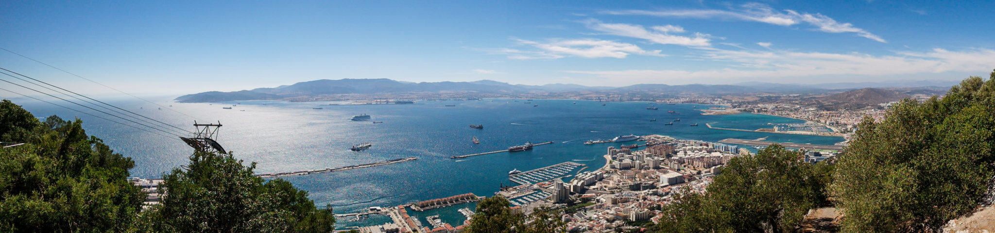 Panoramic Shot of Gibraltar