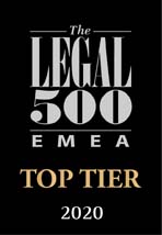 The Legal 500 EMEA Top Tier 2020